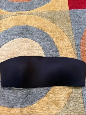 Smoothez by Aerie Black Pull On Strapless Bra Bandeau Lightly Padded Size Medium